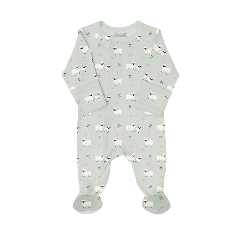 Coccoli Modal Footie - Sheep-Pumpkin Pie Kids Canada