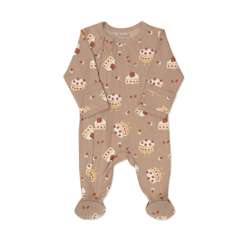 Coccoli Modal Footie - Shortcake on Sand-PZM6028-240 NB-Pumpkin Pie Kids Canada