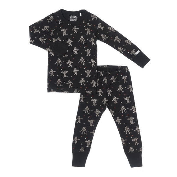 Coccoli Modal Pajama Set - Mummies-Pumpkin Pie Kids Canada