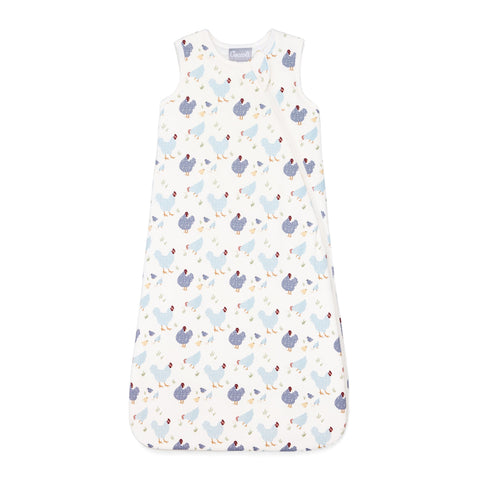Coccoli Modal Sleepsack - Chickens on Cream-ATM6041-201 NB-9M 0.5T-Pumpkin Pie Kids Canada