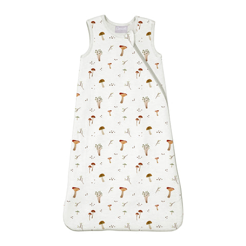 Coccoli Modal Sleepsack - Mushrooms on Cream-AFM6112-193 NB-9M 1.5T-Pumpkin Pie Kids Canada