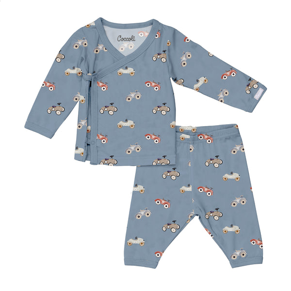 Coccoli Modal Take Me Home Set - Cars on Steel Blue-TMH6111-840 1M-Pumpkin Pie Kids Canada