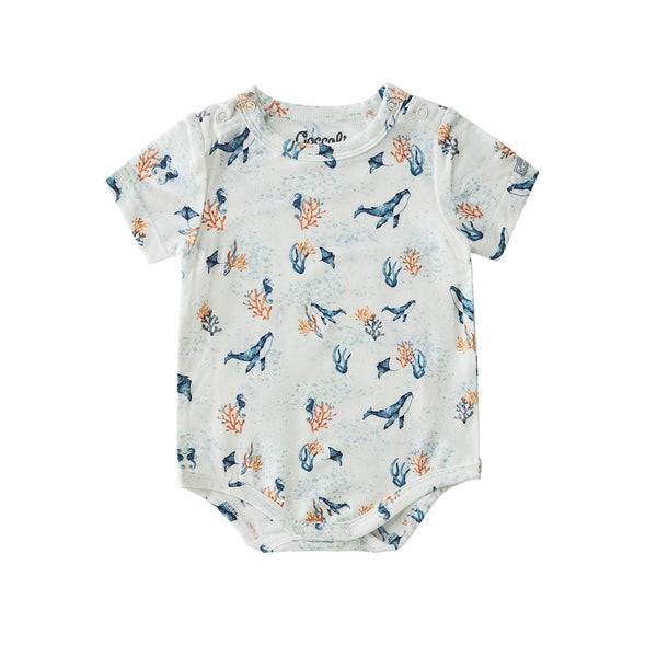 Coccoli Onesie Romper - Undersea-Pumpkin Pie Kids Canada