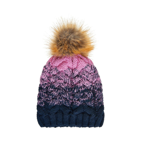 Color Kids Cabel Hat - Fuchsia Pink-Pumpkin Pie Kids Canada