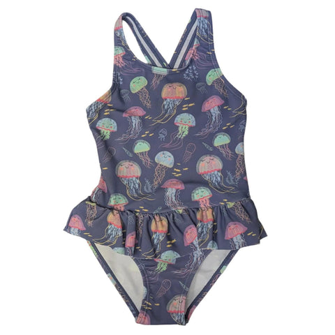 Color Kids Skirted Swimsuit - Marlin Jellyfish-Pumpkin Pie Kids Canada