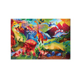 Crocodile Creek 100pc Holographic Puzzle - Dinosaur World-Pumpkin Pie Kids Canada