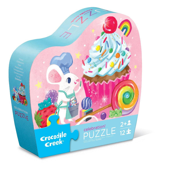 Crocodile Creek 12pc Mini Puzzle - Celebration!-41198-Pumpkin Pie Kids Canada