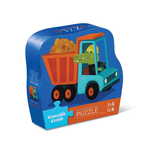 Crocodile Creek 12pc Mini Puzzle - Construction Croc
