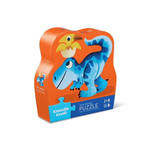 Crocodile Creek 12pc Mini Puzzle - Dino Friends-41241-Pumpkin Pie Kids Canada