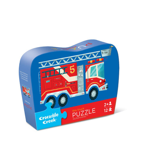 Crocodile Creek 12pc Mini Puzzle - Fire Truck-Pumpkin Pie Kids Canada