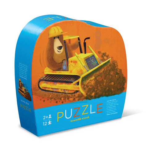 Crocodile Creek 12pc Mini Puzzle - Go Mister Bear-41224-Pumpkin Pie Kids Canada