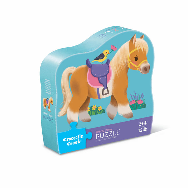 Crocodile Creek 12pc Mini Puzzle - Pony-41236-Pumpkin Pie Kids Canada
