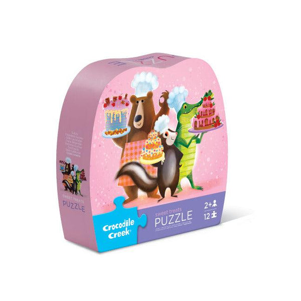 Crocodile Creek 12pc Mini Puzzle - Sweet Treats-41229-Pumpkin Pie Kids Canada
