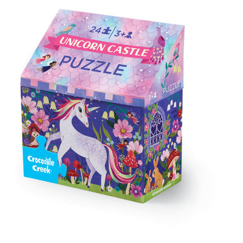 Crocodile Creek 24pc Puzzle - Unicorn Castle-41603-Pumpkin Pie Kids Canada