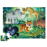 Crocodile Creek 36pc Floor Puzzle - Wild Kingdom-40798-Pumpkin Pie Kids Canada