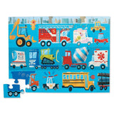 Crocodile Creek 36pc Puzzle - Vehicles-Pumpkin Pie Kids Canada
