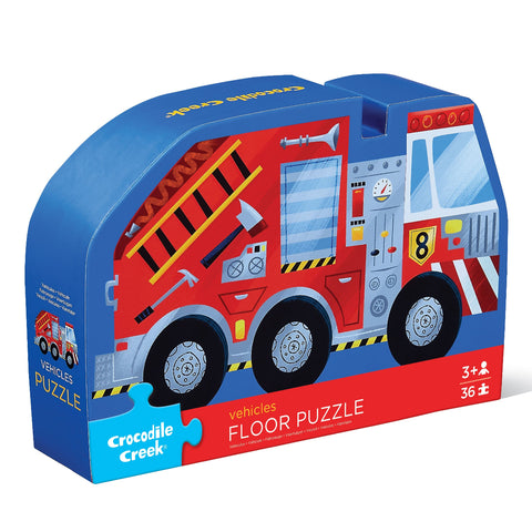 Crocodile Creek 36pc Puzzle - Vehicles-Pumpkin Pie Kids Canada