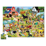 Crocodile Creek 48pc Puzzle - Day at the Farm-Pumpkin Pie Kids Canada