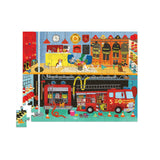Crocodile Creek 50pc Flat House Puzzle - Fire House-Pumpkin Pie Kids Canada