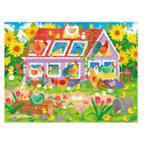 Crocodile Creek 50pc Puzzle - Chicken Coop-Pumpkin Pie Kids Canada