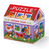 Crocodile Creek 50pc Puzzle - Chicken Coop-40954-Pumpkin Pie Kids Canada