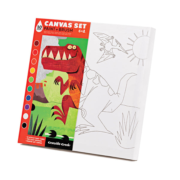 Crocodile Creek Canvas Art - Dinosaur-75110-Pumpkin Pie Kids Canada