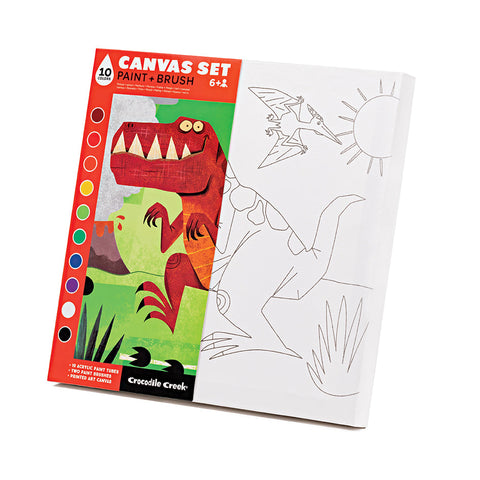 Crocodile Creek Canvas Art - Dinosaur-75110-Pumpkin Pie Kids Canada
