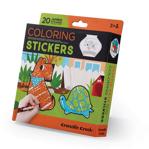 Crocodile Creek Coloring Stickers - Playful Pets-75456-Pumpkin Pie Kids Canada