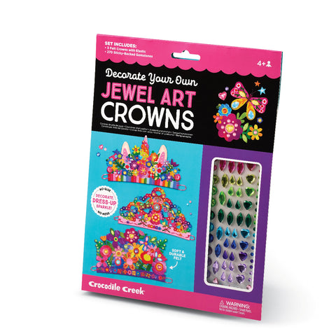 Crocodile Creek Jewel Art Crowns/ Unicorn Flowers-81553-Pumpkin Pie Kids Canada