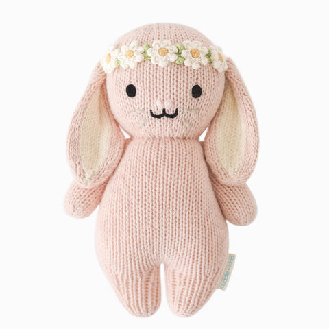 Cuddle + Kind Baby Bunny (Rose with Ivory Floral)-Pumpkin Pie Kids Canada