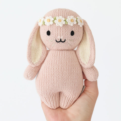 Cuddle + Kind Baby Bunny (Rose with Ivory Floral)-Pumpkin Pie Kids Canada