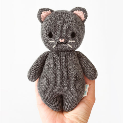 Cuddle + Kind Baby Kitten - Charcoal-Pumpkin Pie Kids Canada