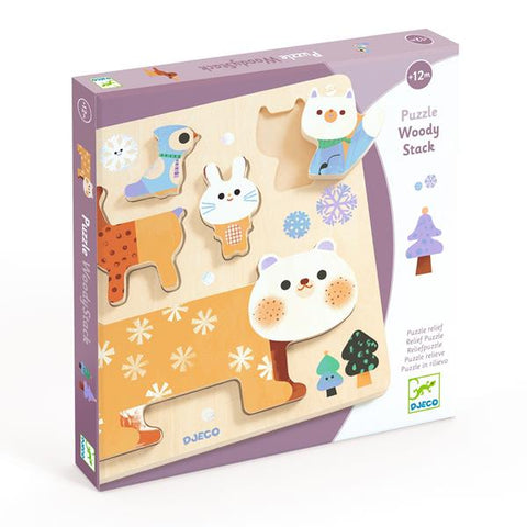 Djeco WoodyStack Wooden Puzzle
