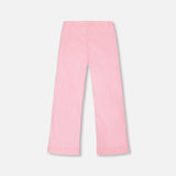 Deux Par Deux Crinkle Jersey Leggings - Begonia Pink-Pumpkin Pie Kids Canada
