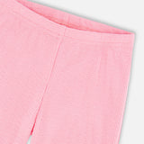 Deux Par Deux Crinkle Jersey Leggings - Begonia Pink-Pumpkin Pie Kids Canada