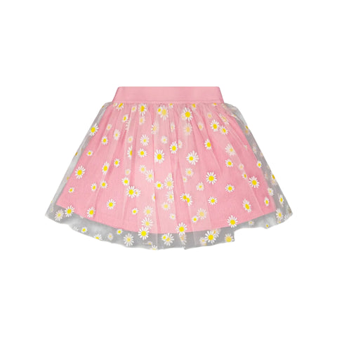 Deux Par Deux Crinkle Jersey Skirt - Begonia Pink-Pumpkin Pie Kids Canada