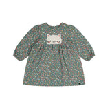 Deux Par Deux Dress - Ditsy Flowers-J20E87-2J255 12M-Pumpkin Pie Kids Canada
