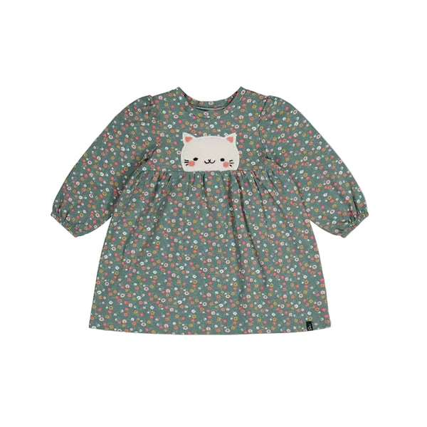 Deux Par Deux Dress - Ditsy Flowers-J20E87-2J255 12M-Pumpkin Pie Kids Canada