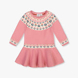 Deux Par Deux Dress - Edelweiss Rossette-Pumpkin Pie Kids Canada