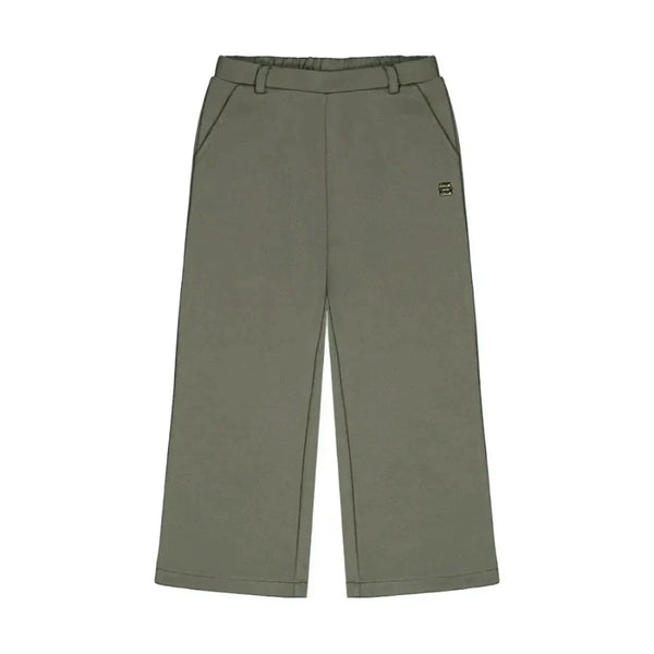 Deux Par Deux Flare Pant - Silver Sage-J20K21-03991 3-Pumpkin Pie Kids Canada
