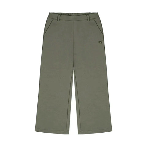 Deux Par Deux Flare Pant - Silver Sage-J20K21-03991 3-Pumpkin Pie Kids Canada