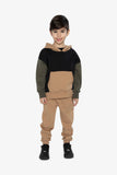 Deux Par Deux Fleece Sweatpants - Tannin-J20U21-01780 3-Pumpkin Pie Kids Canada