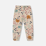 Deux Par Deux French Terry Sweatpant - Oatmeal Cat-Pumpkin Pie Kids Canada