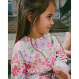 Deux Par Deux French Terry Sweatshirt - Pink Meadow-H30F30-3H216 2-Pumpkin Pie Kids Canada