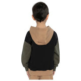 Deux Par Deux Hooded Fleece Top - Anthracite-J20U32-09990 3-Pumpkin Pie Kids Canada