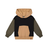 Deux Par Deux Hooded Fleece Top - Anthracite-J20U32-09990 3-Pumpkin Pie Kids Canada