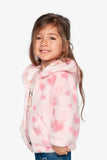 Deux Par Deux Hooded Fur Jacket - Hearts-J20F50-2J235 3-Pumpkin Pie Kids Canada