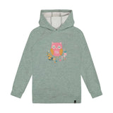Deux Par Deux Hooded Tunic - Iceberg Green-Pumpkin Pie Kids Canada