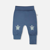 Deux Par Deux Jersey Pants 2pk - Blue-H30C21-04770 3M-Pumpkin Pie Kids Canada