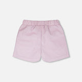 Deux Par Deux Jersey Short - Orchid Petal-Pumpkin Pie Kids Canada